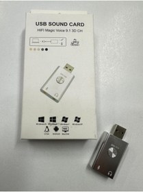 Resim Leonpro Usb ses kartı hifi magic voice 9.1 3d ch ses kartı 