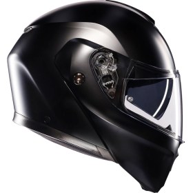 Resim Agv Streetmodular Mono Matt Black Modüler Motosiklet Kask Renkli Yüksek Koruma ve Konfor 
