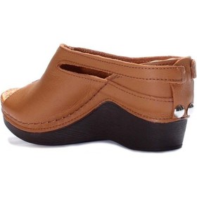 Resim Hakiki Deri Kadın Dolgu Topuk Terlik 972za1001 001 