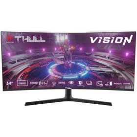 Resim THULL Vision TG-UWQHD34C 34" 1ms 165Hz Uwqhd (Hdmı+2xdp) Va Frameless Qhd Curved Gaming Monitör 