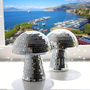 Resim Disco Gümüş Mantar Aynası - Parlak Yüzeyli Yansıtıcı Parti Dekoru, Elektrik Gerektirmez, Ev, Bar, Noel, Doğum Günü, Düğün için İç/Dış Mekan Dekorasyonu - Modern Disco Topu Gibi Dekorasyon - Dayanıklı Plastik Yapı - Temizlemesi Kolay ve Yerden Tasarruf Sağlayan Tasarım, Şenlikli Dekorasyonlar, Karikatür Teması, Hafif Dekor, Dekoratif Parça, Ev Dekoratörleri, Noel Dekoru, Sanatsal Dekor, Sağlam Malzeme, Etkinlik Planlayıcıları, Şenlikli Aydınlatma, Karikatür Teması Dekoru, Hafif Dekor 