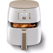 Resim Büyük Boy 2225W Yağsız Fritöz, Rapid Air Teknolojisi, Beyaz Renk 