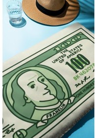 Resim Dijital Baskı Plaj Deniz Havlusu Dolar Desenli Peştamal Hvl0108 Renkli 