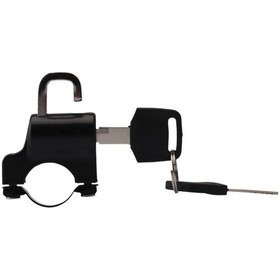 Resim Mufunye Evrensel Motosiklet Kask Kilidi Hırsızlık Önleyici Kask Güvenlik Kilidi Metal 22mm-26mm Siyah 2 Anahtar Seti 