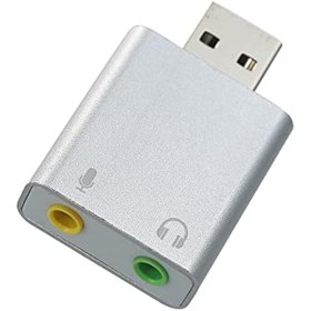Resim Cankypu USB Harici Ses Kartı 7.1 USB - 3.5mm krofon Adaptörü Ses Kartı krofon ı Stereo PC Laptop için Sürücüsüz 