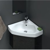 Resim Turkuaz Cerastyle Arda Köşe Lavabo 46X46 Cm 