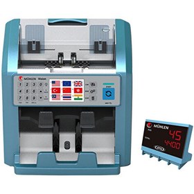 Resim HTM Vision İki Katlı Banka Tarzı Para Sayma Makinesi 