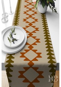 Resim Belle Benoit Baskılı Amerikan Servisi Runner 140x40 Cm Desen33 