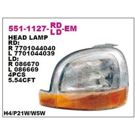 Resim Depo-551-1127l-ld-em - On Far Sol Elektrıklı Renault Kangoo 97- 