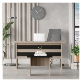 Resim L'occi Concept Diego Ab Ofis Masa Sehpa 2'li Büro Masa Takımı Meşe-Siyah 