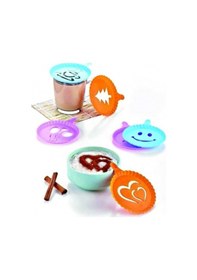 Resim Renkli Kahve Süsleme Şablonları - 8li Magic Süsleme Şablonu Turuncu 