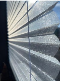 Resim Kidmex Plise Tül Perde Katlanır Cam Balkon Perdesi - Ofis Perdesi - Mutfak Perdesi - Salon Perdesi 