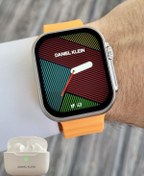 Resim Daniel Klein Android/ios Uyumlu Arama Özellikli Turuncu Renk Kordonlu Akıllı Kol Saati ve Bluetooth Kulaklık 