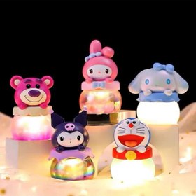 Resim sofun Sanrio Kuromi Cinnamoroll My Melody Masa Lambası Özel Kutulu Karakter Gece Lambası 