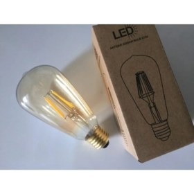 Resim Edison Rustik LED Ampul E27 Duy Armut Tip ST64 Model 4W 