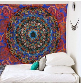 Resim Geeroyoo Mandala Desenli Ev Dekorasyonu Duvar Kilimi - 200x150 Cm Yumuşak Tüylü, Ev Ve Plaj Kullanıma Uygun, Dayanıklı Malzeme Gt-000561 