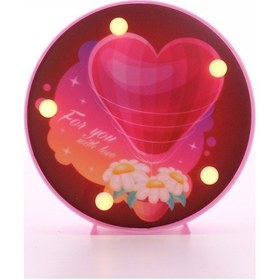 Resim Dekoratif 3d Led Lamba Kalp Temalı Hediye Led Lamba 