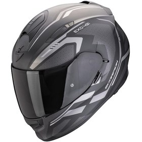 Resim Scorpion Exo 491 Evo Kripta Kapalı Motosiklet Kaskı Mat Siyah Gümüş 