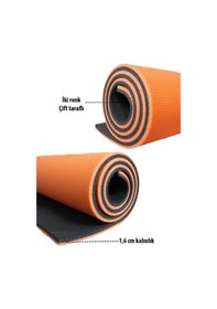 Resim 16 Mm Taşıma Askılı Çift Taraflı Iki Renk Kamp Pilates Minderi T 