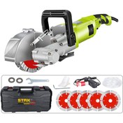 Resim STAXX POWER Duvar Oluk Açma Makinesi Kanal Açma Kesme Makinesi 5 Bıçaklı 40mm 4kw 3500watt 4.5kg Çantalı Set 