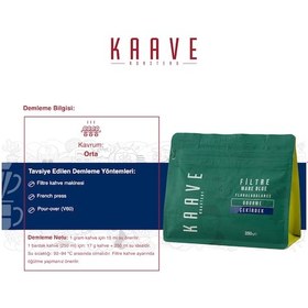 Resim Kaave Roastery Mare Blue Çekirdek Kahve 250 G 