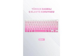 Resim TEKNETSTORE Macbook Air 2020 13 Inc M1 A2337 / A2179 Uyumlu Türkçe Q Klavye Slim Türkçe Klavye Koruyucu Kılıf 
