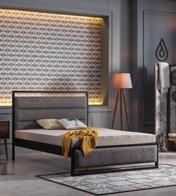 Resim Unimet Chimera Çift Kişilik Metal Karyola-siyah 