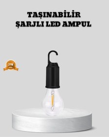 Resim Ucuztekno Type-c Şarjlı Led Kamp Lambası - Uzun Ömürlü Pil Ve Yüksek Parlaklık Renkli 