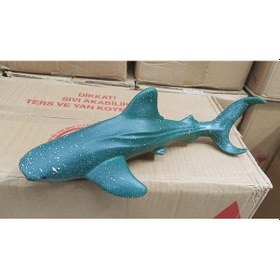 Resim Plastik Oyuncak Büyük Boy Hayvan Balina Köpekbalığı Whale Shark 23 Cm 