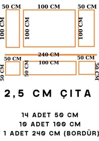 Resim Sade Beyaz Tasarım Boyanabilir Çıta Hazır Kesim Anka160 
