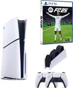Resim Playstation 5 Slim CD Edition+2.Ps5 Kol+Şarj Istasyonu+Ps5 FC 25 Oyun 