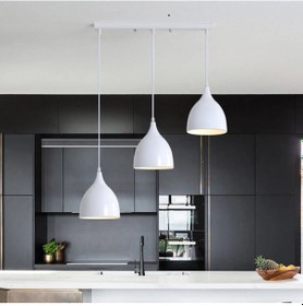 Resim Riolight Retro,rustik,vintage Beyaz 3xe27 Masa Üstü Sıralı Metal Beyaz 