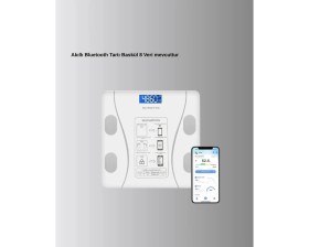 Resim AyrStore Akıllı Bluetooth Tartı – 8 Farklı Ölçüm Verisi, Otomatik Kişi Tanıma 