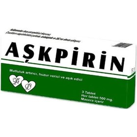 Resim Agem Elit Dekoratif Sevgiliye Özel Aşkpirin İlaç Kutusu 