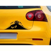 Resim Komik Karikatür Araba Çıkartması - Bagaj ve Gövde için Yüksek Kaliteli Vinil Etiket, Çizik Kaplama, Yaratıcı Otomobil Süsleme, Kendinden Yapışkanlı, Parlak Bitişli, Elektrikli Arabalar ve Motosikletler için Sarı Tasarım, Araç Çizik Kaplaması | Mizahi Araba Aksesuarı, Komik Araba Çıkartmaları 