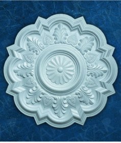 Resim yeditepe osmanlı Menekşe Desenli Tavan Lamba Göbeği 40 cm 