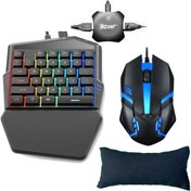 Resim 4in1 Oyun Konsolu Pubg Klavye Mouse Seti Ve Bağlayıcısı Bilek Desteği Standlı Stoktan Hızlı Gönderim Garantili Ürün