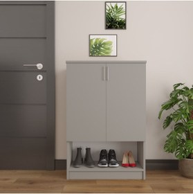 Resim Asra Trend %100 Mdflam Kül Gri Ayakkabılık A-03 