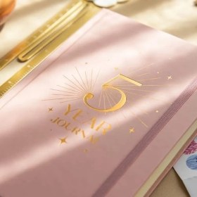 Resim 5 Yıllık Süresiz Günlük Ajanda 13X21 - Pembe 