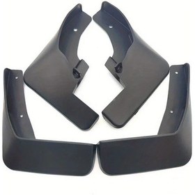 Resim Globalbloom 4pcs/set Toyota Vios 2014-2019 Ön Ve Arka Çamurluk Takımı Dayanıklı Siyah Pvc 