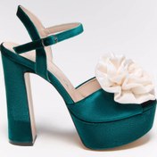 Resim Nur Karaata Bloom Green Heels 