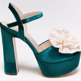 Resim Nur Karaata Bloom Green Heels 
