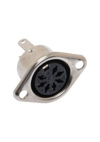 Resim Din Konnektör - 7 Pin - Dişi - Panel Tipi 