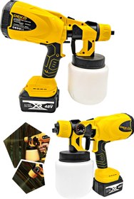 Resim DEKO TURKEY 48v 10ah Yüksek Basınçlı Boya Ilaç Dezenfektan Püskürtme Makinesi Şarjlı Akülü Sprey Boya Tabancası 