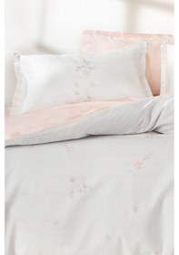 Resim Yataş Bedding Ember Ranforce Çift Kişilik Nevresim Seti Pudra 