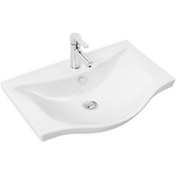 Resim Sanovit Albatros 65 cm Konsollu Lavabo Beyaz 