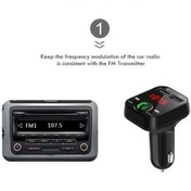 Resim Artfulabode Verici Usb Ses Serbest Şarj Otomatik Mp3 Modülatörü Lcd Kablosuz Fm Bluetooth Aux Araç İçi 