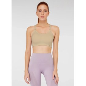 Resim Jerf Utica Yumuşak & Esnek Yapılı Kaplı Spor Sütyeni Bej 