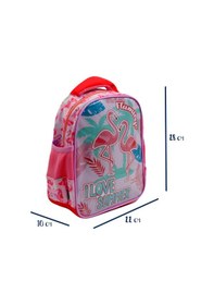 Resim Muggle Tek Bölmeli Filamingo Rose Pembe Anaokulu Sırt Çantası Mu-7235 