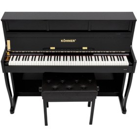 Resim KÖHNER SLP-980BK Dijital Duvar Piyano (88 TUŞLU, TUŞ HASSASİYETİ, KAPAKLI) - Kulaklık Ve Tabure Hediyeli 